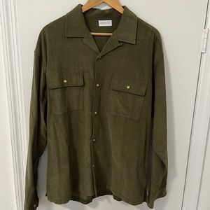 John Elliott Corduroy Snap Shirt, size 3
